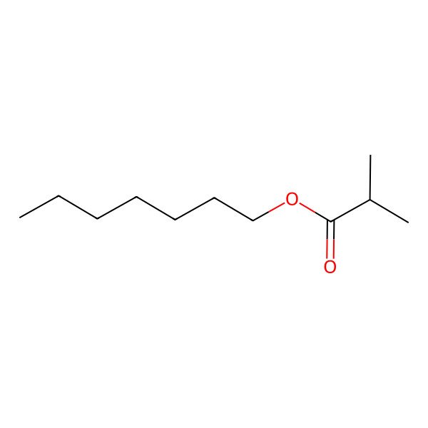 2D Structure of Heptyl 2-methylpropanoate