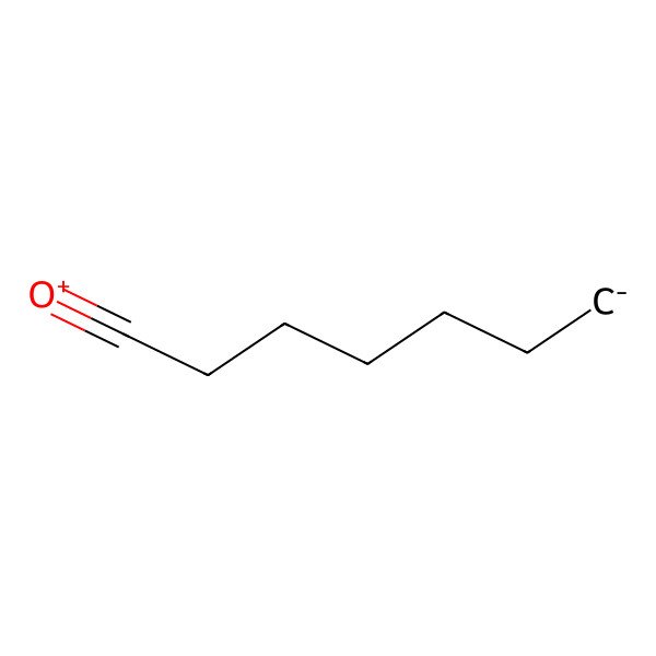 2D Structure of Heptylidyneoxidanium