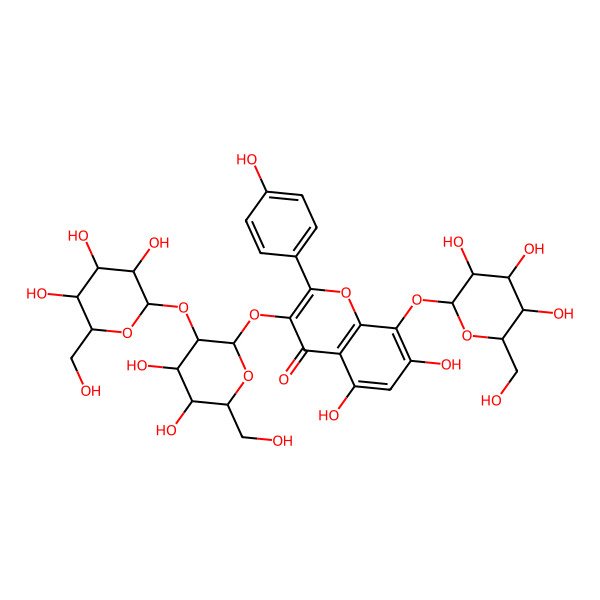 2D Structure of Herbacetin 3-sophoroside-8-glucoside