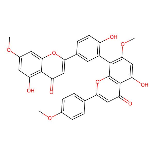 2D Structure of Heveaflavone