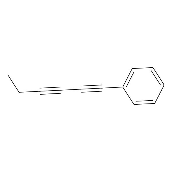 2D Structure of Hexa-1,3-diynylbenzene
