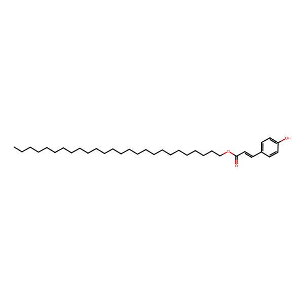 2D Structure of hexacosyl (E)-3-(4-hydroxyphenyl)prop-2-enoate 2D Structure of hexacosyl (E)-3-(4-hydroxyphenyl)prop-2-enoate