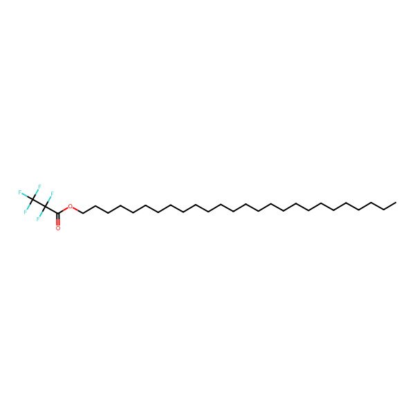 2D Structure of Hexacosyl pentafluoropropionate