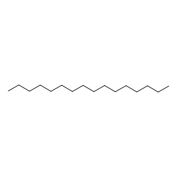 2D Structure of Hexadecane