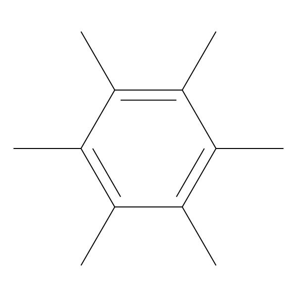 2D Structure of Hexamethylbenzene