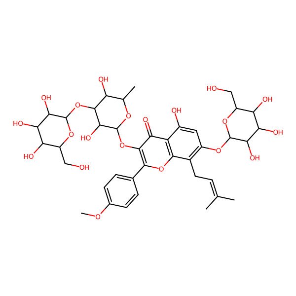2D Structure of Hexandraside A