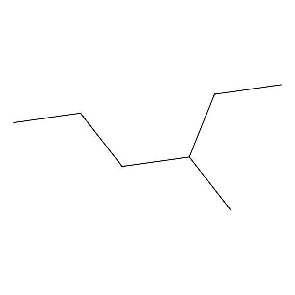 2D Structure of Hexane, 3-methyl-, (3S)-