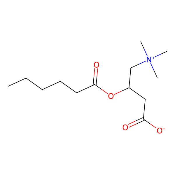 2D Structure of Hexanoylcarnitine