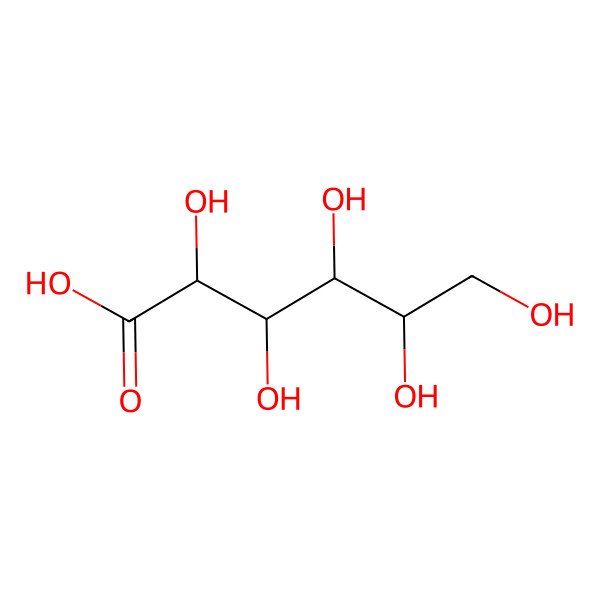 2D Structure of Hexonic acid