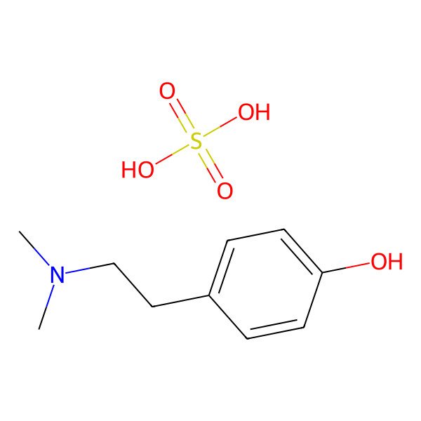 2D Structure of Hordenine sulfate
