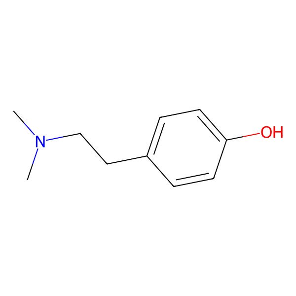 2D Structure of Hordenine