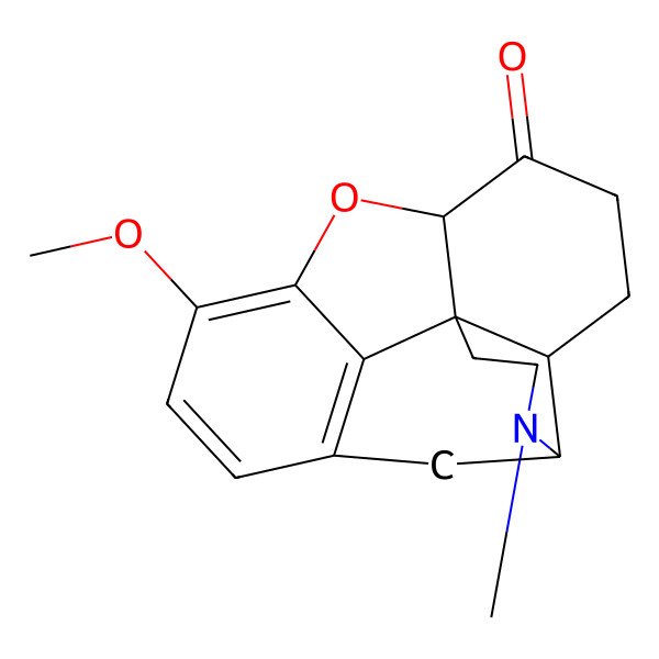 2D Structure of Hydrocodone