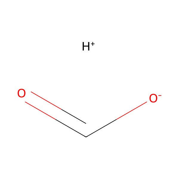 2D Structure of Hydron;formate