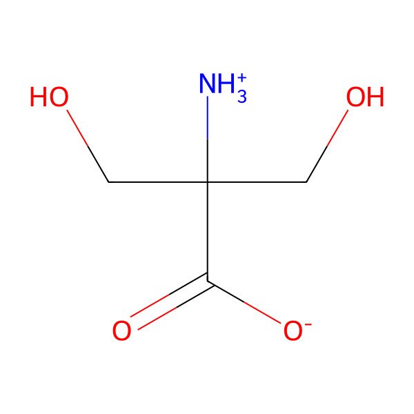 2D Structure of Hydroxymethylserine