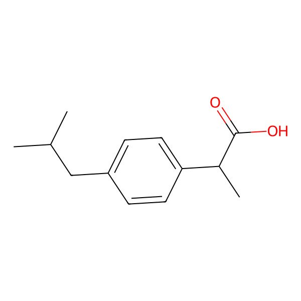2D Structure of Ibuprofen