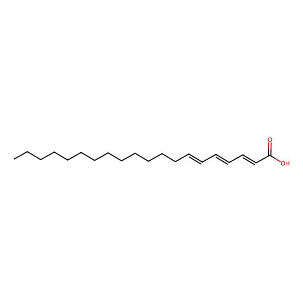 2D Structure of Icosa-2,4,6-trienoic acid