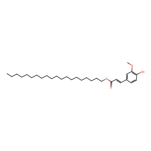 2D Structure of Icosyl 3-(4-hydroxy-3-methoxyphenyl)prop-2-enoate