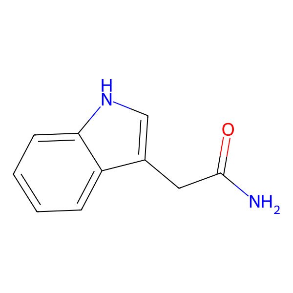 2D Structure of Indole-3-acetamide