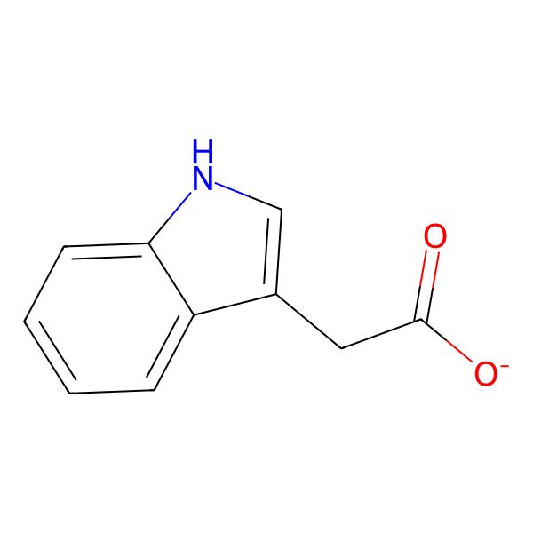 2D Structure of Indole-3-acetate