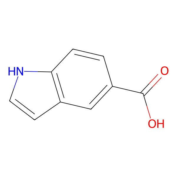 2D Structure of Indole-5-carboxylic acid