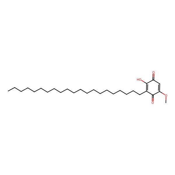 2D Structure of 3-Henicosyl-2-hydroxy-5-methoxycyclohexa-2,5-diene-1,4-dione 2D Structure of 3-Henicosyl-2-hydroxy-5-methoxycyclohexa-2,5-diene-1,4-dione