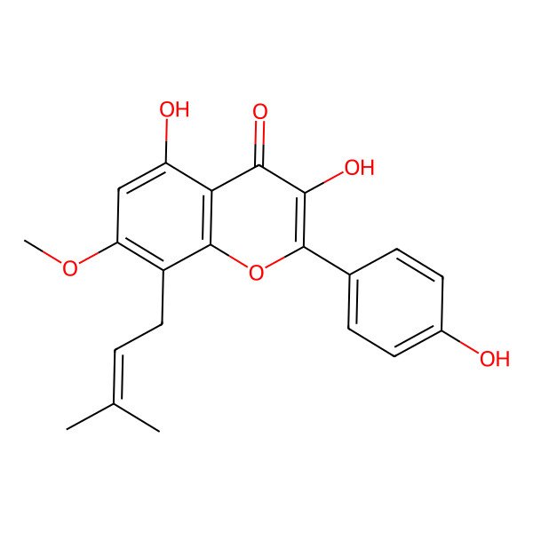 2D Structure of Isoanhydroicaritin