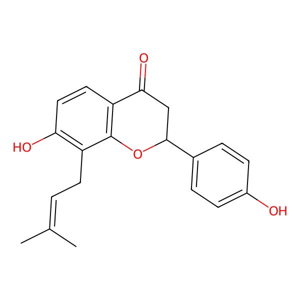 2D Structure of Isobavachin