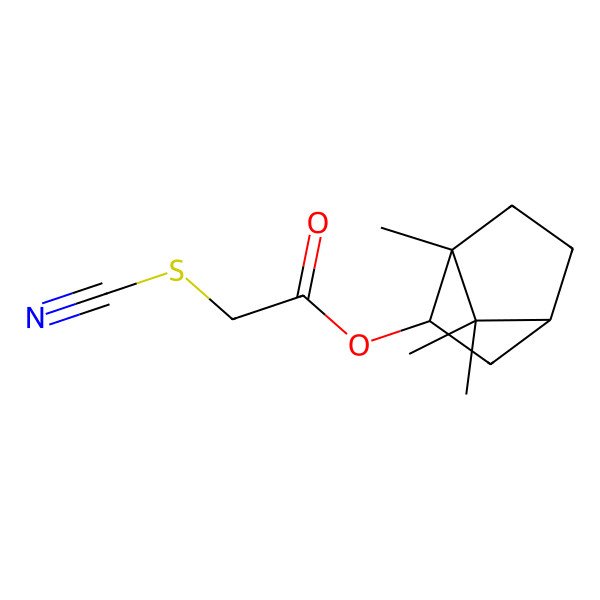 2D Structure of Isobornyl thiocyanatoacetate