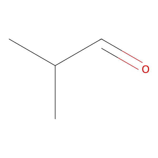 2D Structure of Isobutyraldehyde
