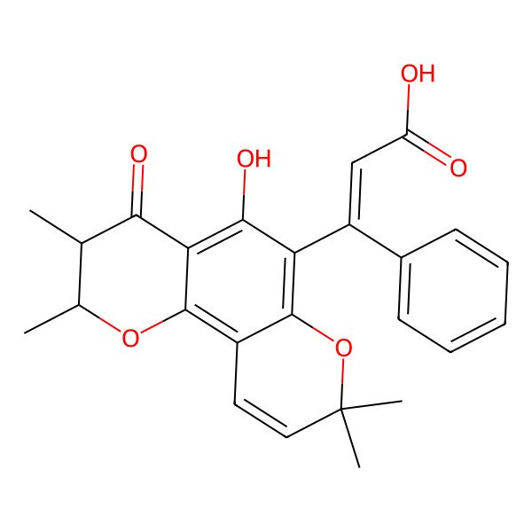 2D Structure of Isocalophyllic acid
