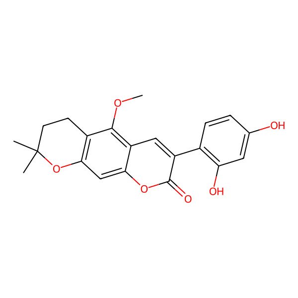 2D Structure of Isoglycycoumarin