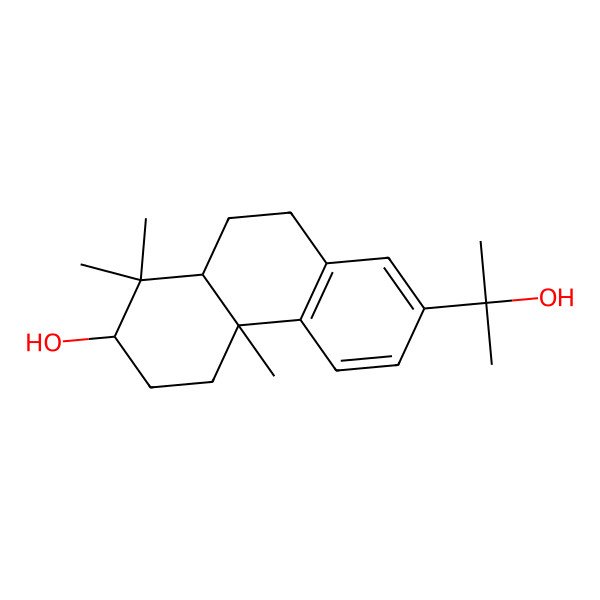 2D Structure of (2S,4aS,10aR)-7-(2-hydroxypropan-2-yl)-1,1,4a-trimethyl-2,3,4,9,10,10a-hexahydrophenanthren-2-ol 2D Structure of (2S,4aS,10aR)-7-(2-hydroxypropan-2-yl)-1,1,4a-trimethyl-2,3,4,9,10,10a-hexahydrophenanthren-2-ol