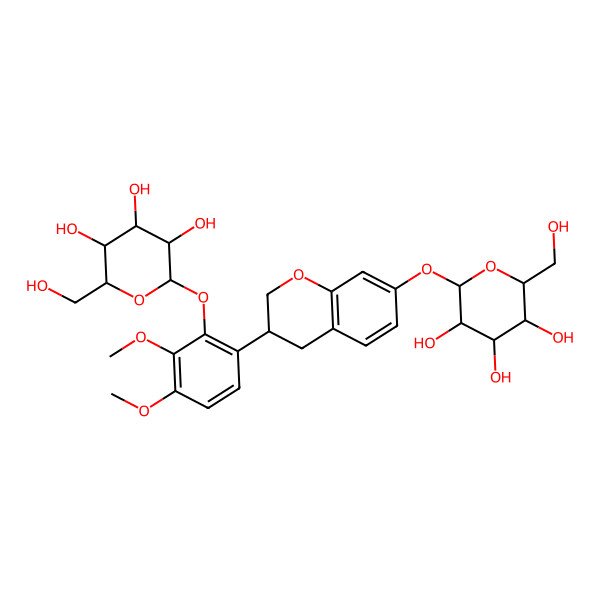 2D Structure of Isomucronulatol 7,2'-di-O-glucoside