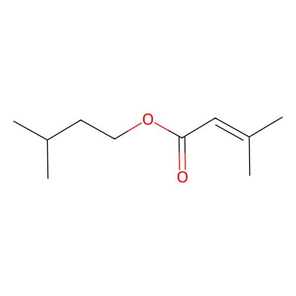 2D Structure of 2-Butenoic acid, 3-methyl-, 3-methylbutyl ester