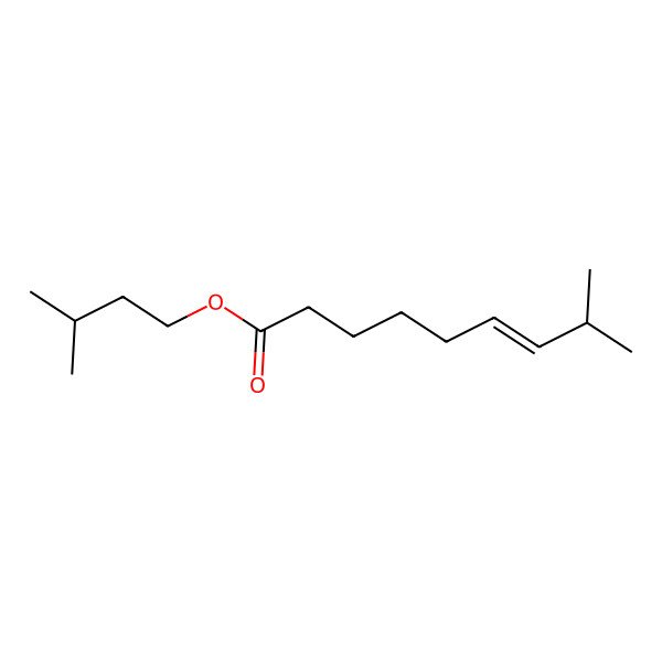 2D Structure of Isopentyl 8-methylnon-6-enoate