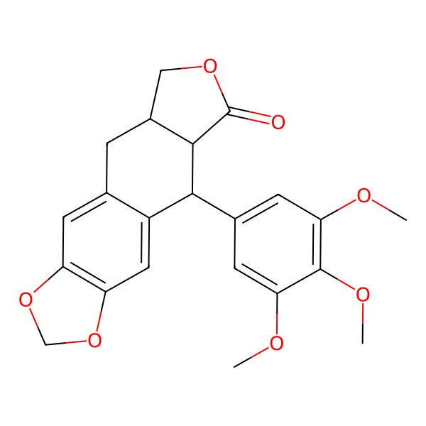 2D Structure of Isopicrodeoxypodophyllotoxin 2D Structure of Isopicrodeoxypodophyllotoxin