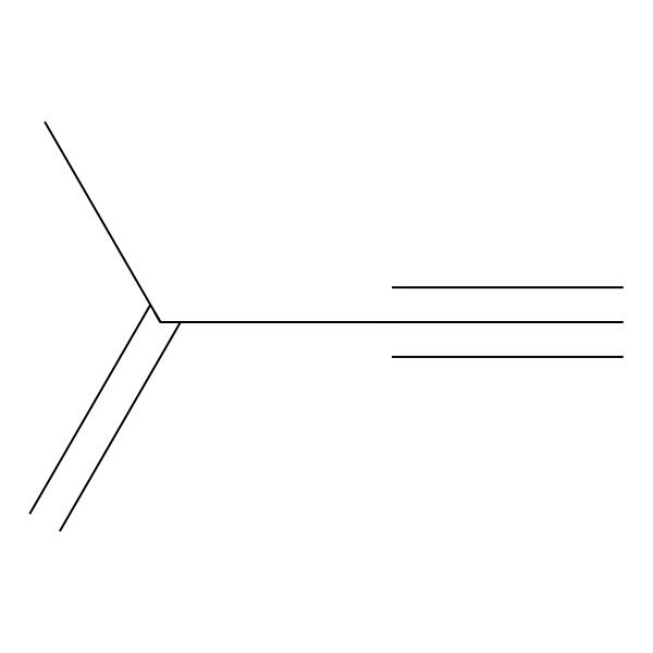 2D Structure of Isopropenylacetylene