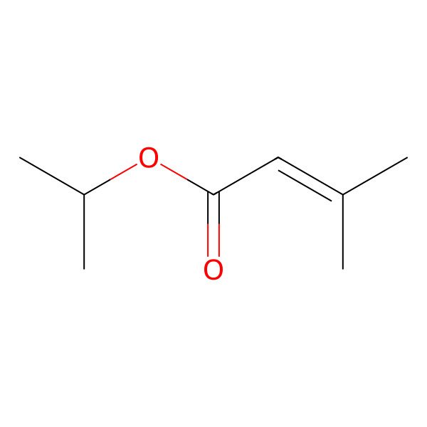 2D Structure of Isopropyl 3-methyl-2-butenoate