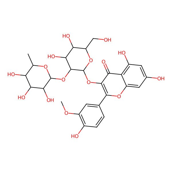 2D Structure of Isorhamnetin-3-O-neohespeidoside