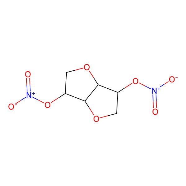 2D Structure of Isosorbide Dinitrate