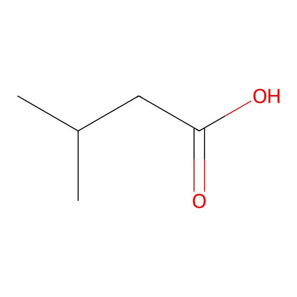 2D Structure of Isovaleric acid