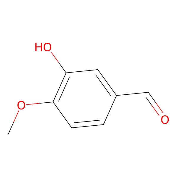 2D Structure of Isovanillin 2D Structure of Isovanillin