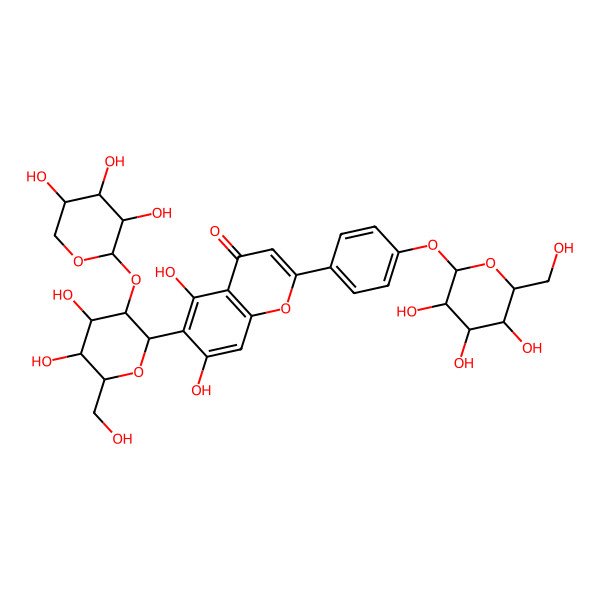 2D Structure of Isovitexin 4'-O-glucoside 2''-O-arabinoside