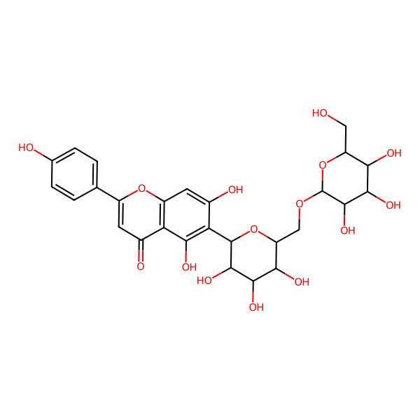 2D Structure of Isovitexin 6''-glucoside