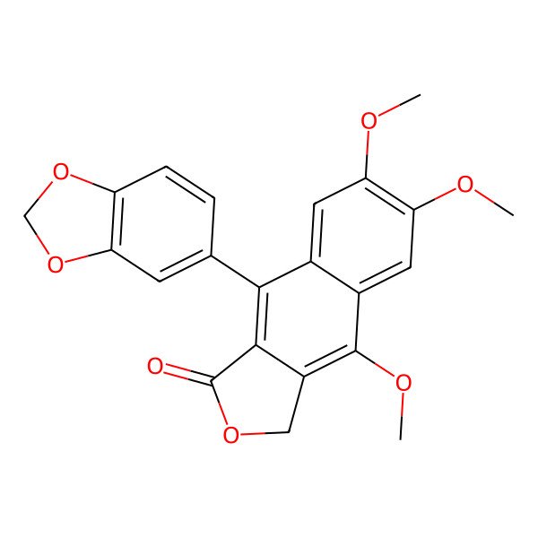 2D Structure of Justicidin A