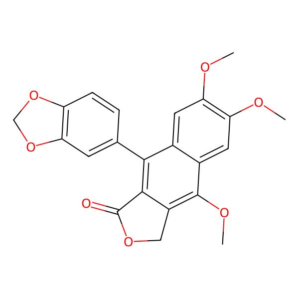 2D Structure of Justicidin A 2D Structure of Justicidin A