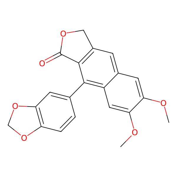 2D Structure of Justicidin B 2D Structure of Justicidin B