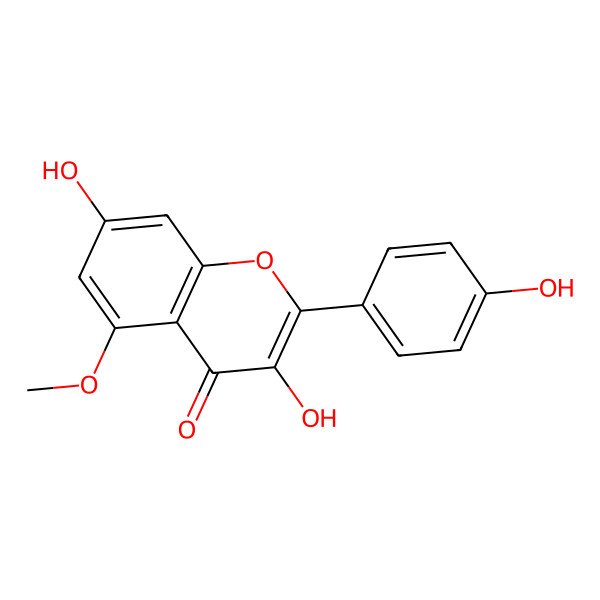 2D Structure of Kaempferol 5-methyl ether