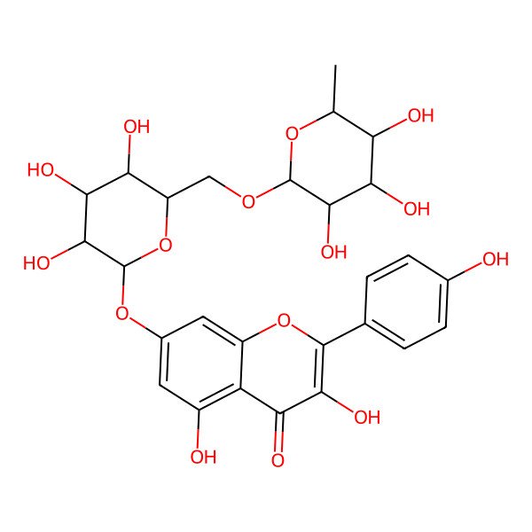 2D Structure of Kaempferol 7-O-rutinoside 2D Structure of Kaempferol 7-O-rutinoside
