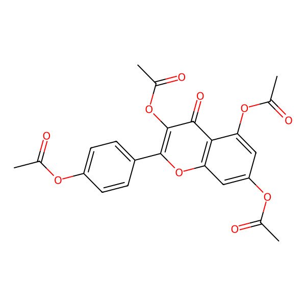 2D Structure of Kaempferol Tetraacetate